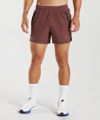Gymshark Apex 5" Perform Shorts Herr Rosa Bruna | SE 3493VRW